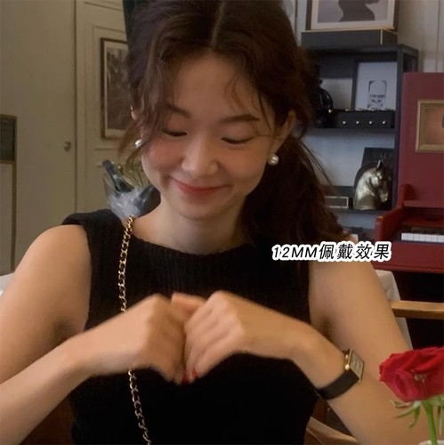 925 silver needle pearl earrings for women Korean ins niche high-end earrings commuting versatile high-quality earrings wholesale