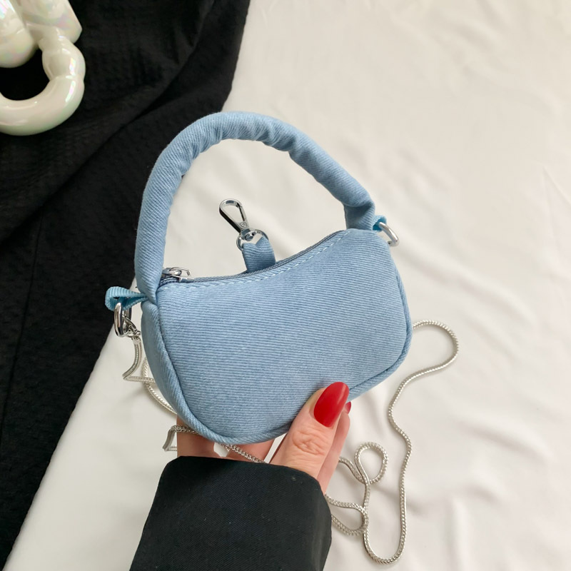 This year's popular mini handbag for women 2023 new fashion all-match chain messenger bag lipstick bag canvas bag