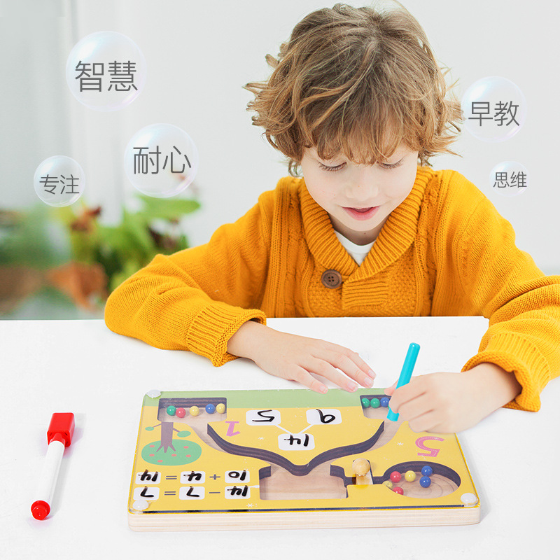 Niños descomposición digital 1-20 adición y resta aritmética enseñanza ayuda artefacto kindergarten pluma magnética educación temprana juguetes educativos