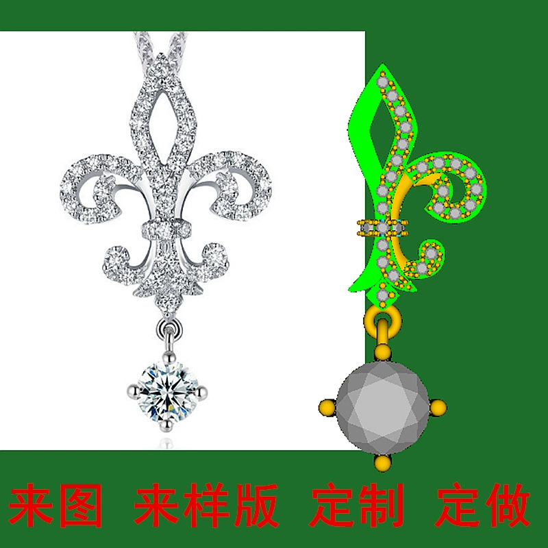 Изображение и образец дизайн печати фабрики пользовательских S925 стерлингового серебра ювелирные изделия медные ювелирные изделия обработки пользовательских кольцо ожерелье