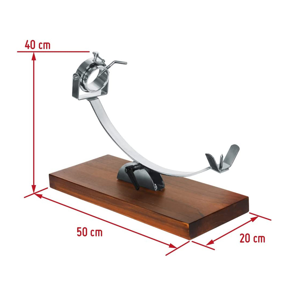 Profesional de madera español jamón stand display rack giratorio italiano Iberia jamón stand