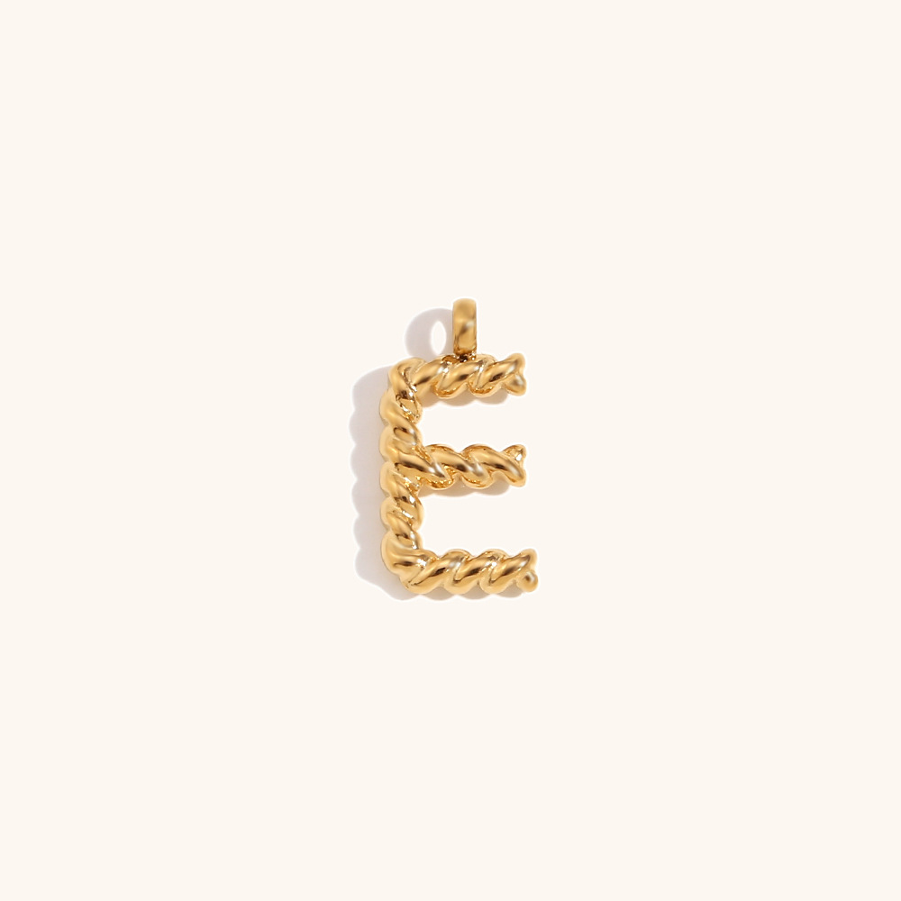 2g Weight 0.03µm-0.05µm Gold Plating Thickness PVD Coated Gold Plating Process Pendant Jewelry Making Type 18K Real Gold Plated Plating Material 1 Piece Quantity 304 Stainless Steel Material Letter Pattern Simple Style Style Waterproof Non Tarnish, Plating Craft 1 Piece Stainless Steel PVD Coated Real Gold Plated Letter Pendant DIY Jewelry Accessories 17