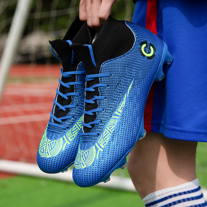 Zapatos de fútbol transfronterizo de fútbol de interior y exterior de alta zapatos de fútbol para hombres de uñas largas FTSG de entrenamiento de uñas rotas zapatos de fútbol inferior