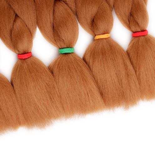 Trenzas de color sólido europeas y americanas africanas pelucas jumbo trenzas de cabello monocromático trenzas de fibra química de alta temperatura seda trenzas sucias