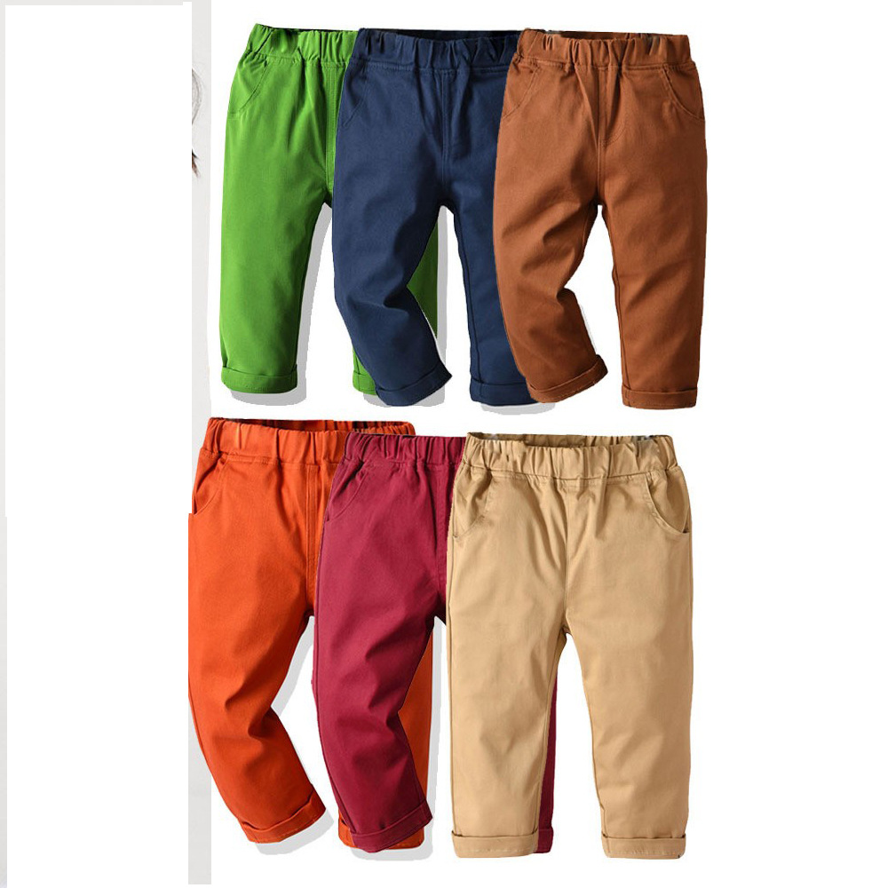 Boys' pants khaki children's autumn clot...