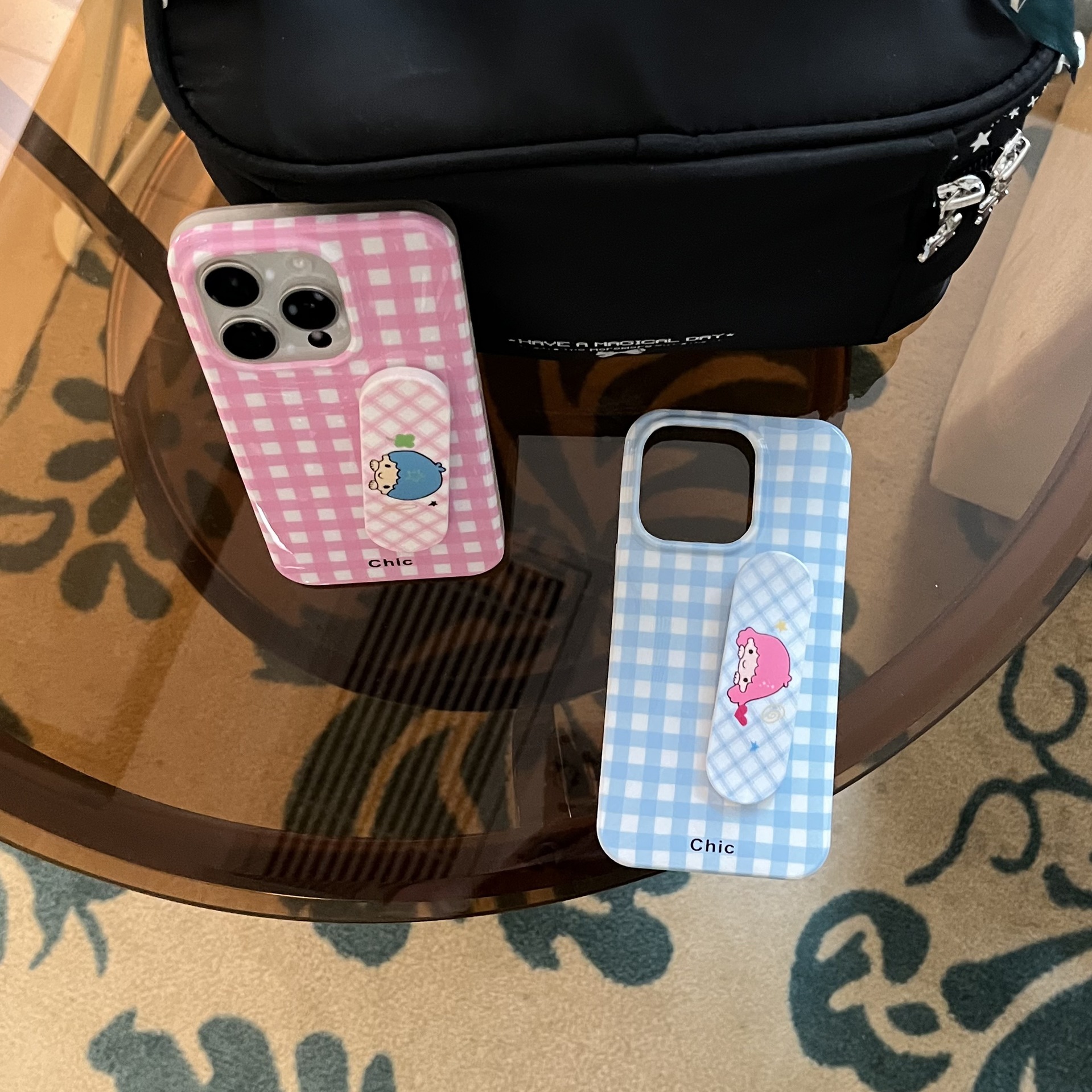 Sencillo, personalidad de nicho, soporte de curita para iPhone15/16 funda para teléfono móvil 15Pro pareja 16PM nuevo 14