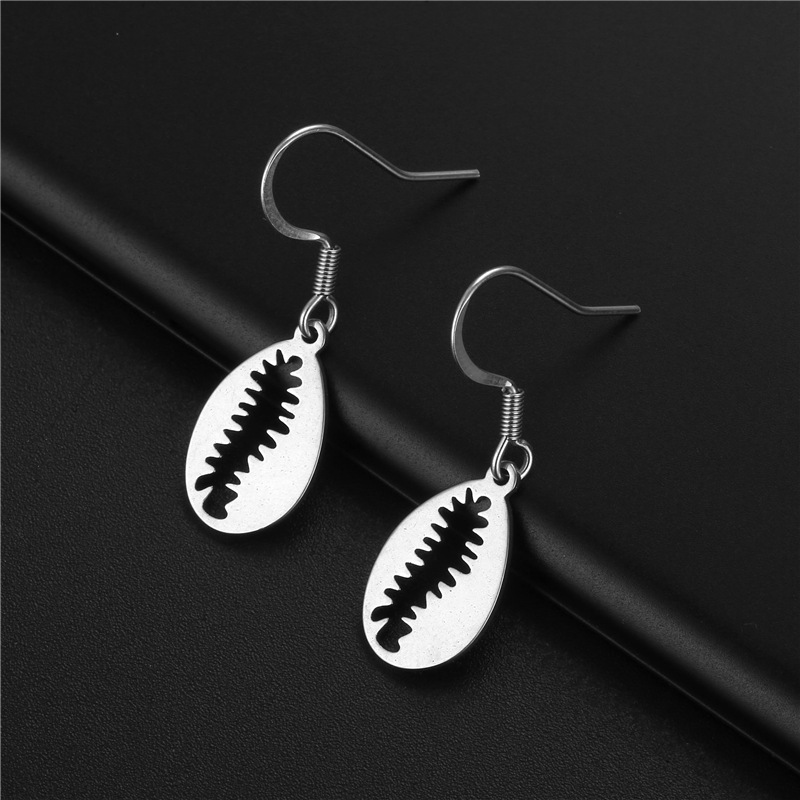 Wholesale Jewelry Rabbit Star Moon Pendant Stainless Steel Earrings Nihaojewelry display picture 8