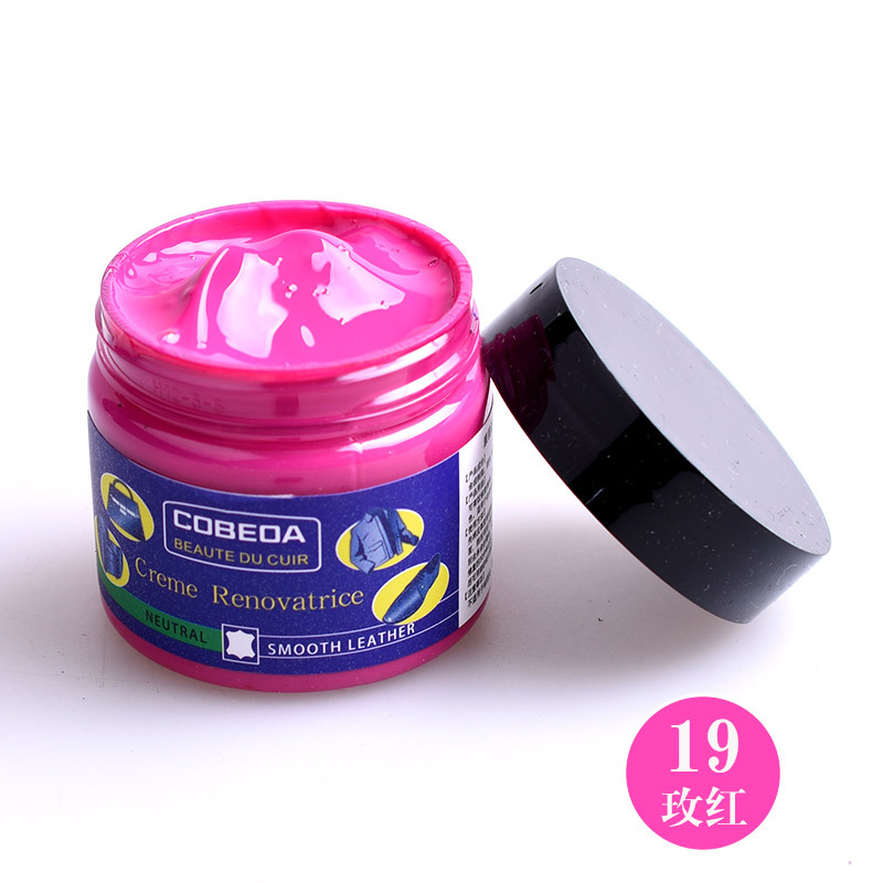 Venta directa de fábrica kangbida agente de coloración de cuero sofá bolsa de cuero para colorear zapatos de cuero de reparación de desgaste color suplemento crema