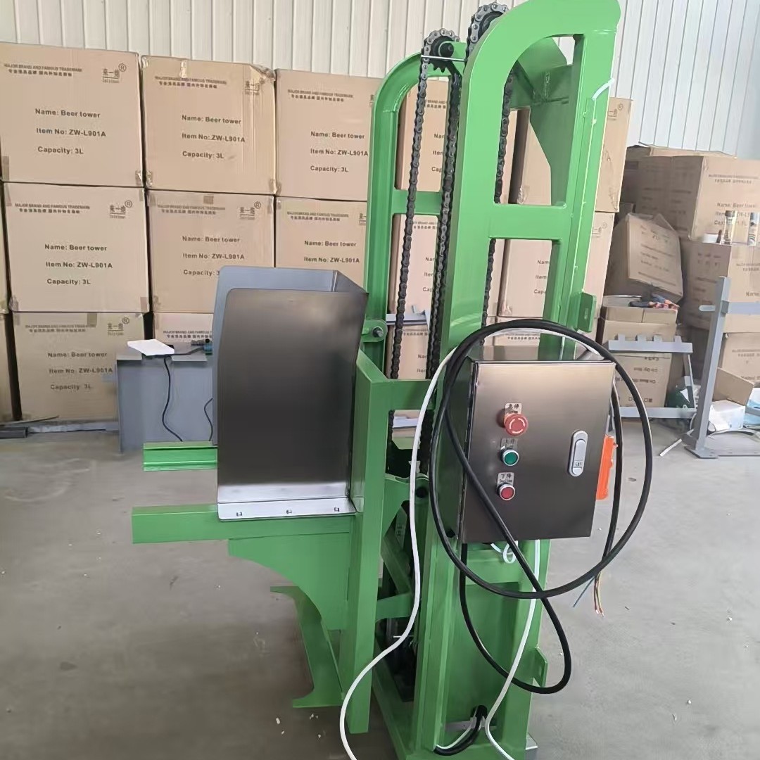 家佳嘉小容量60L垃圾桶提升机链条式垂直提升设备简便易操作