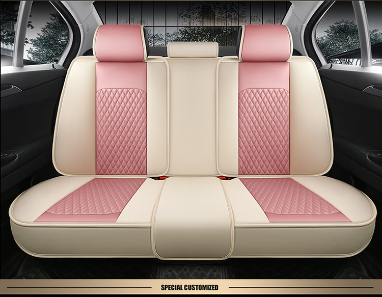 New Car Seat Cushion for All Seasons, All-Inclusive, Full Leather, Popular Diamond Car Seat Cushion Manufacturer Wholesale Export