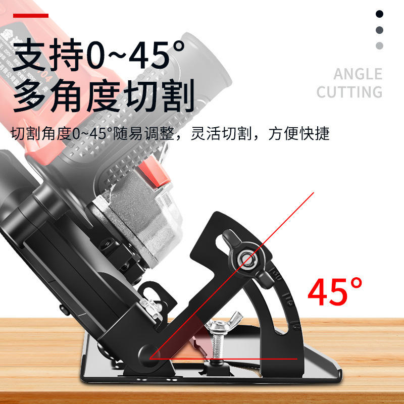 Soporte de motosierra circular Cubierta de polvo Máquina de pulido Estante fijo Amoladora angular Soporte de máquina de corte transformador Cubierta protectora de la máquina ranuradora