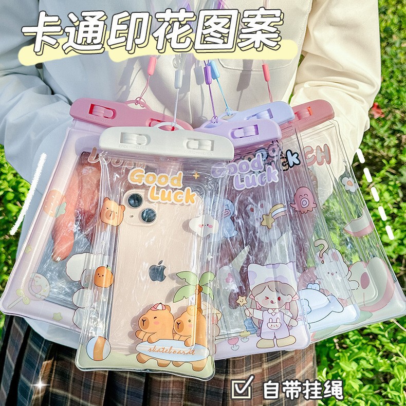 Touch Screen Mobile Phone Waterproof Bag Swimming Rafting Special Sealed Air Bag Protective Bag Cartoon Waterproof Mobile Phone Case Wholesale Touch Screen Mobile Phone Waterproof Bag Swimming Rafting Special Sealed Air Bag Protective Bag Cartoon Waterproof Mobile Phone Case Wholesale