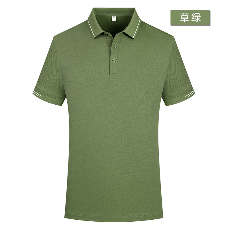 Camiseta POLO de alta calidad antibacteriana 5A de fibra Sorona de algodón de fibra larga de Xinjiang, ropa de trabajo personalizada con logotipo impreso o bordado