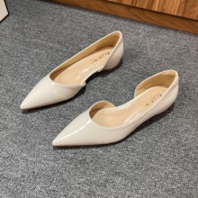 2026春夏洋气新款女鞋浅口尖头包鞋潮流平底绝美百搭通勤侧空增高