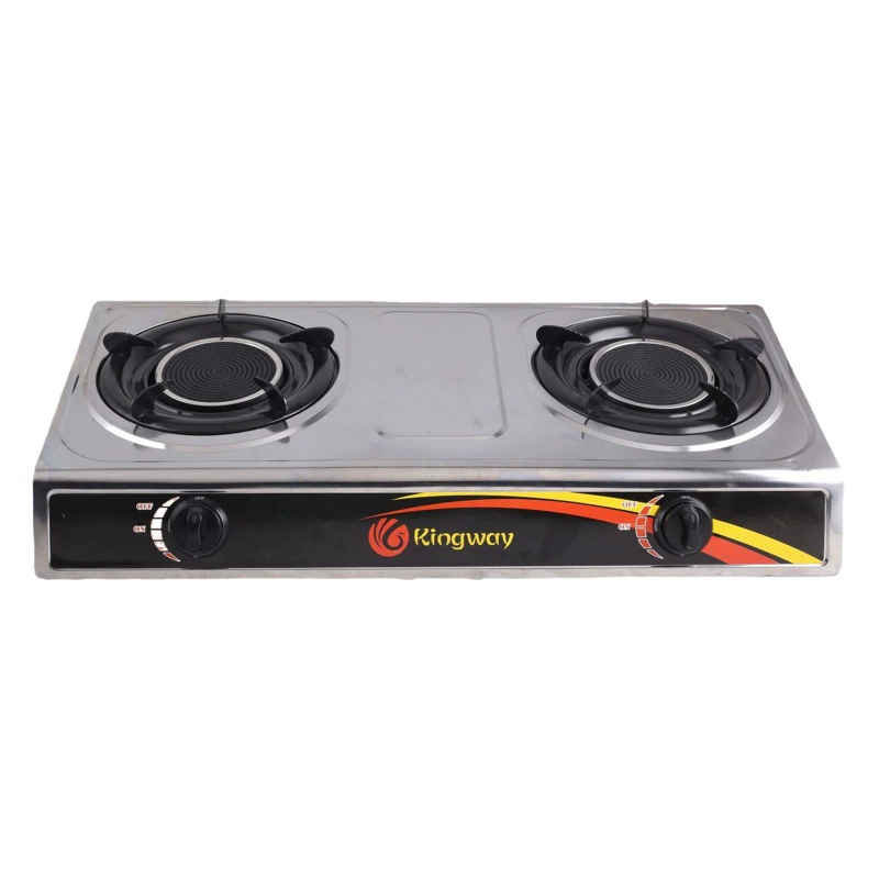 Kingway Производители Продают Газовую Плита Из Нержавеющей Стали Внешней Торговли Инфракрасная Газовая Плита Бытовая Энергосберегающая Портативная Двойная Плита
