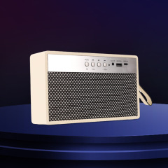 国境を越えたレトロな古典的なbluetoothスピーカーポータブル家庭用オーディオ無線ミニ屋外木製サブウーファーカード