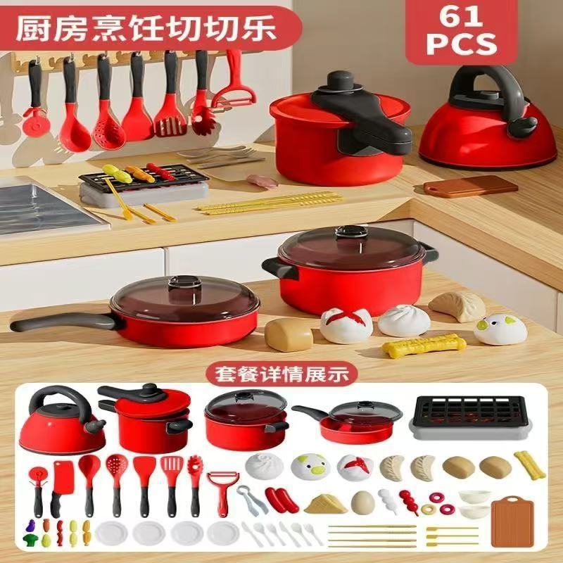 Juguetes de cocina de niños grandes juegos de cocina para niños niñas muebles de cocina para bebés cocinando platos de simulación de corte