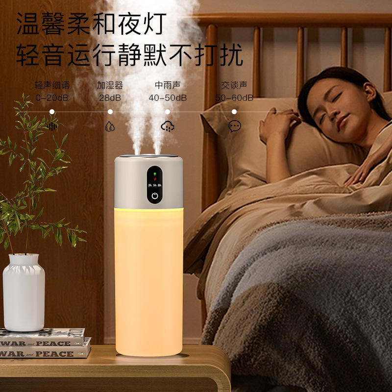 新款桌面加湿器无水自动断电车载补水喷雾办公卧室家用空气净化器|undefined