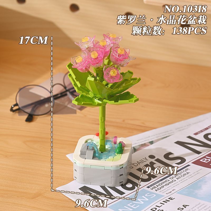 Compatible con insectos, alta vida marina, flores, plantas, bloques de construcción, plantas en maceta, puzzle, juguetes, joyas, adornos