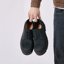 骆驼皮大头皮鞋骆驼皮洗水复古固特异大头皮鞋工装鞋户外鞋增高鞋