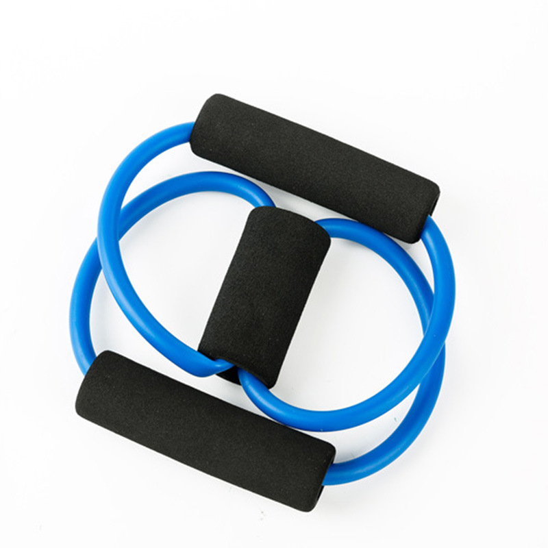 Pilates banda de resistencia Dispositivo de fitness banda de tensión cuerda de tensión de 8 palabras extensor de pecho cuerda de tensión de yoga dispositivo de tensión de fitness