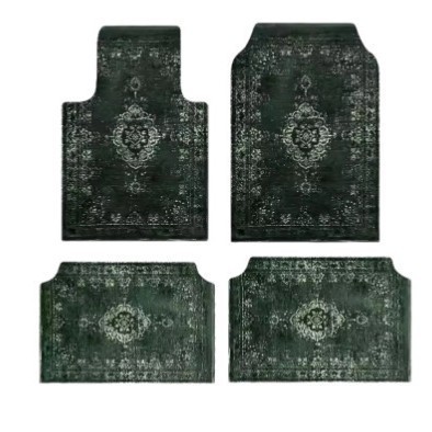 Cross-Border Temu Car Floor Mats Four-Piece Set for Driver and Passenger, Dirt-Resistant Non-Slip Floor Mats, Entryway Door Mats, One-Piece Drop Shipping