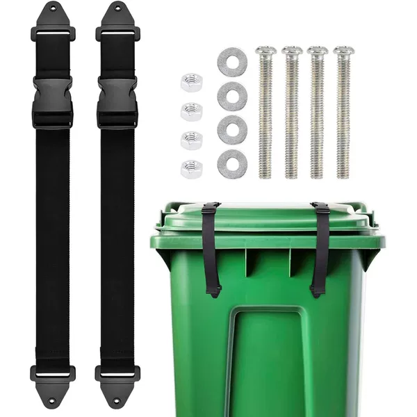 Hot-Selling Trash Can Lid Lock Strap Buckle Holder Lock Outdoor to Prevent Animals from Entering the Trash Can Holder
