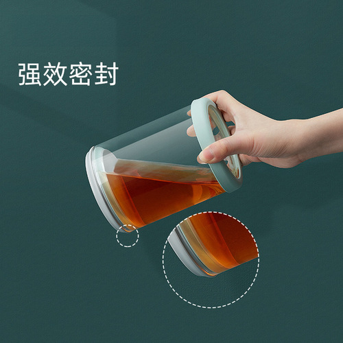 Ankou glass sealed jar kitchen food pickled pickle jar passion fruit tea jar tangerine peel jar storage storage bottle