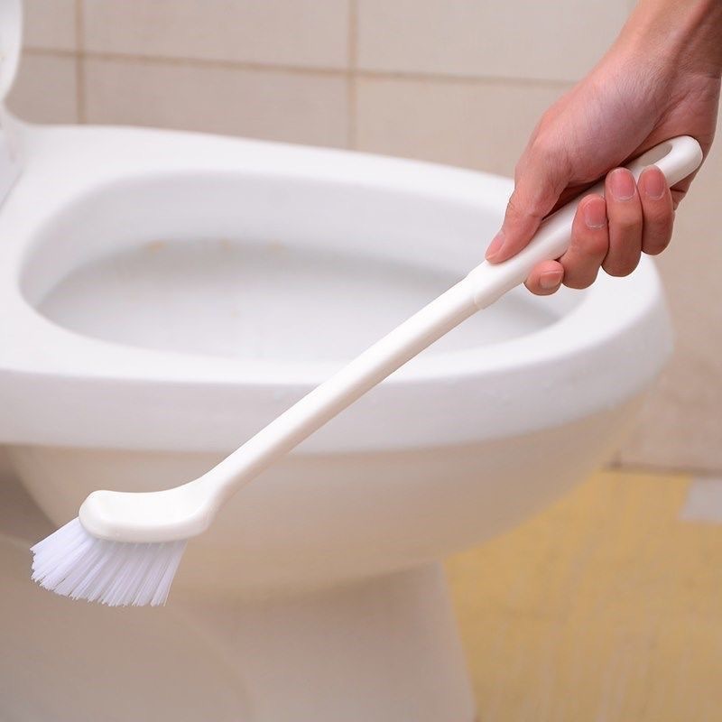 Toilet Brush Bathroom Hanging Cleaning Brush Powerful Long Handle Plastic Brush Thickened Decontamination Brush