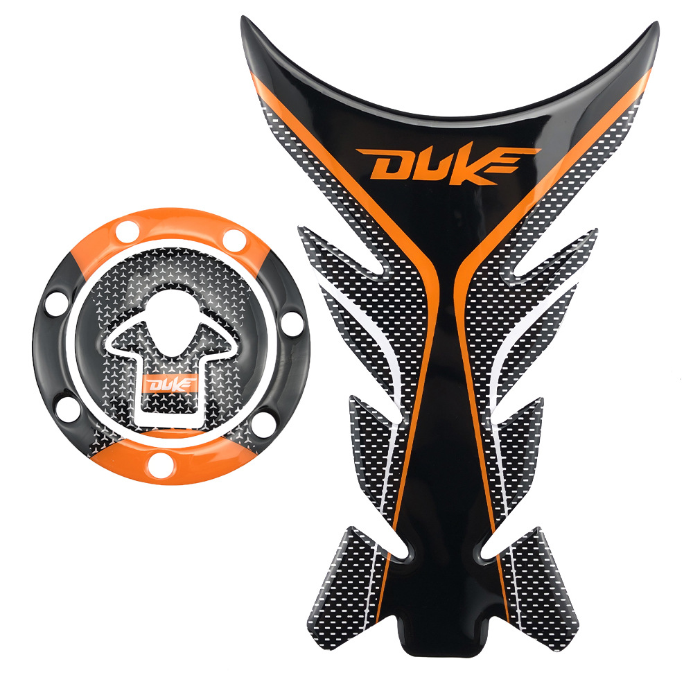 適用KTM Duke390 RC390 Duke200摩托車油箱貼魚骨貼紙油箱蓋貼花