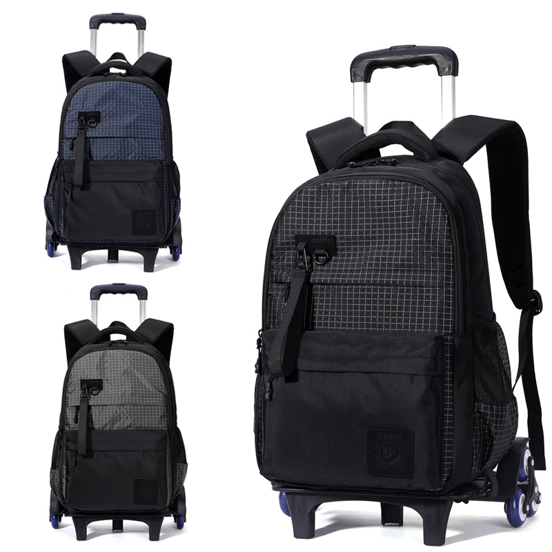 Peces naturales nueva escuela primaria estudiante mochila 3-6 Grado de gran capacidad desmontable escalera de entrega mochila