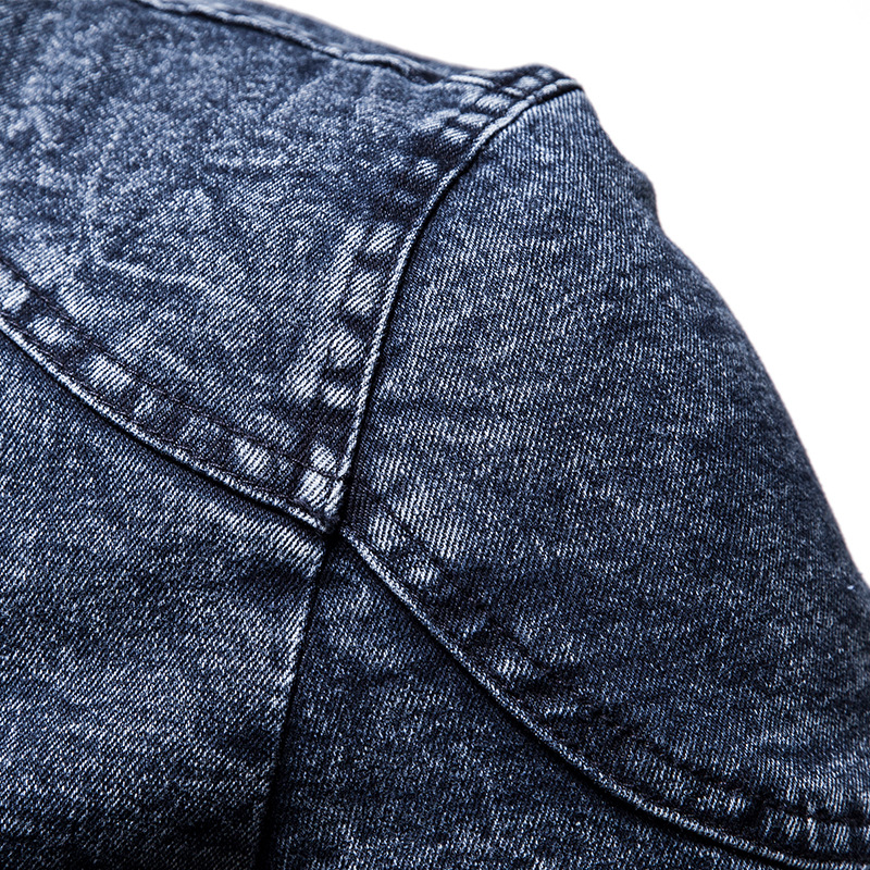 Men's Clothing Trendy Cotton Slim Men's Retro Trendy Denim Jacket Clothes _voghion.com