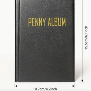 Customized Storage Book Coin Copper Coin Collection Book Stamp Collection Storage 108 Grids Pvc Hot Stamping