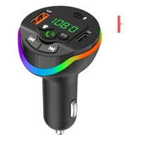 HM19 Поворотный Автомобильный MP3 Bluetooth передатчик Bluetooth USB + TypeC + цветной налобный фонарь