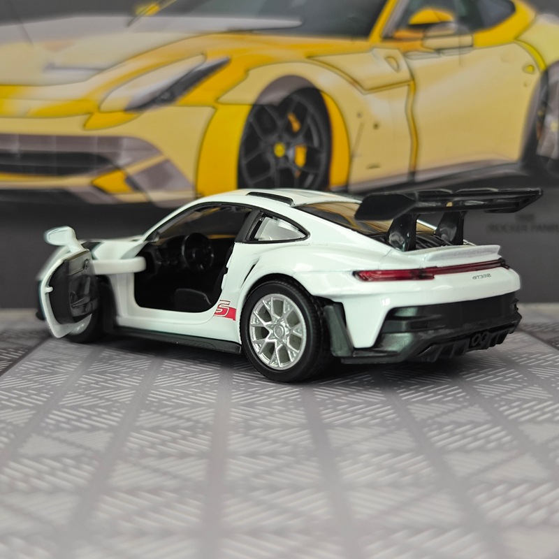 Ma Keyao CH554071 Simulación 911 GT3 RS Aleación Modelo de coche Take up Toy Car Boy Racing