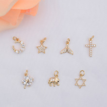 14K����ɫʮ�ּ�����������~�� �~βdiy�朒���ʯ������l