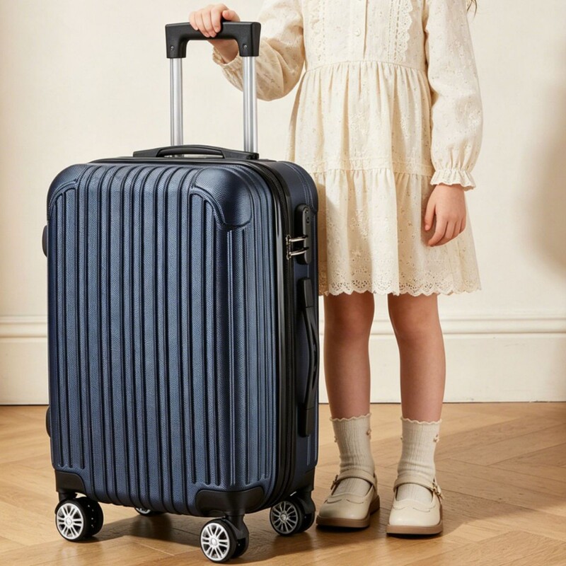 Abs Hard-Shell Suitcase 20inch Large-Capacity Travel Suitcase with Customs Lock, Suitable for Carry-On, Portable Cross-Border Foreign Trade Trolley Case Abs Hard-Shell Suitcase 20inch Large-Capacity Travel Suitcase with Customs Lock, Suitable for Carry-On, Portable Cross-Border Foreign Trade Trolley Case