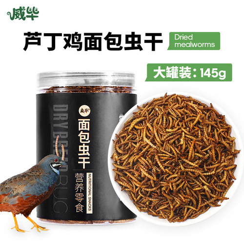Rutin Chicken Bread Insect Snacks Yellow Mealworm Dried Parrot Golden Bear Feed Quail Hamster Hedgehog Nutritional Insects