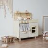 Wooden family kitchen, toy suitable for men and women, amusing realistic doll, kitchenware, South Korea