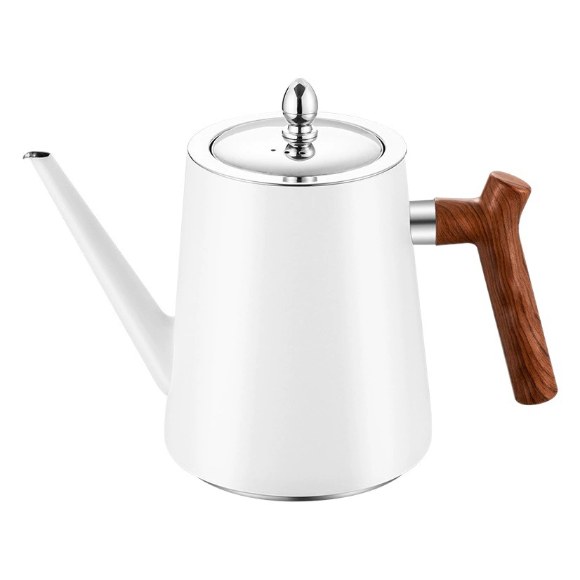 Чайник для воды из нержавеющей стали 304, утолщенная индукционная плита, чайник для воды, домашний уличный отель, кофейник ручной работы, плоский нижний чайник для воды