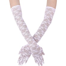 E 19628 Lace Rose Gloves for Driving Wedding Stage ��˿����