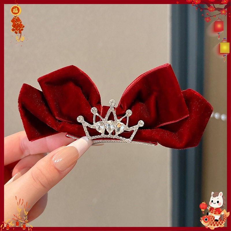Horquilla Infantil con Borlas Chinas Hecha a Mano para Año Nuevo y Hanfu