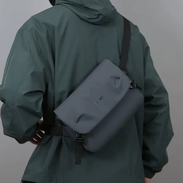 Solid Color Stylish Crossbody Bag, Large Capacity Men's Crossbody Bag, Spring Casual Sports Backpack, Trendy Messenger Bag