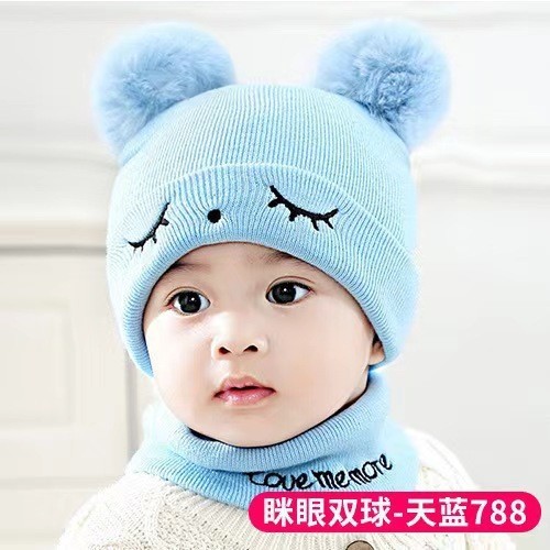 婴儿帽子秋冬季套装婴幼儿保暖男女新生儿宝宝秋冬胎帽初生0-12月|undefined