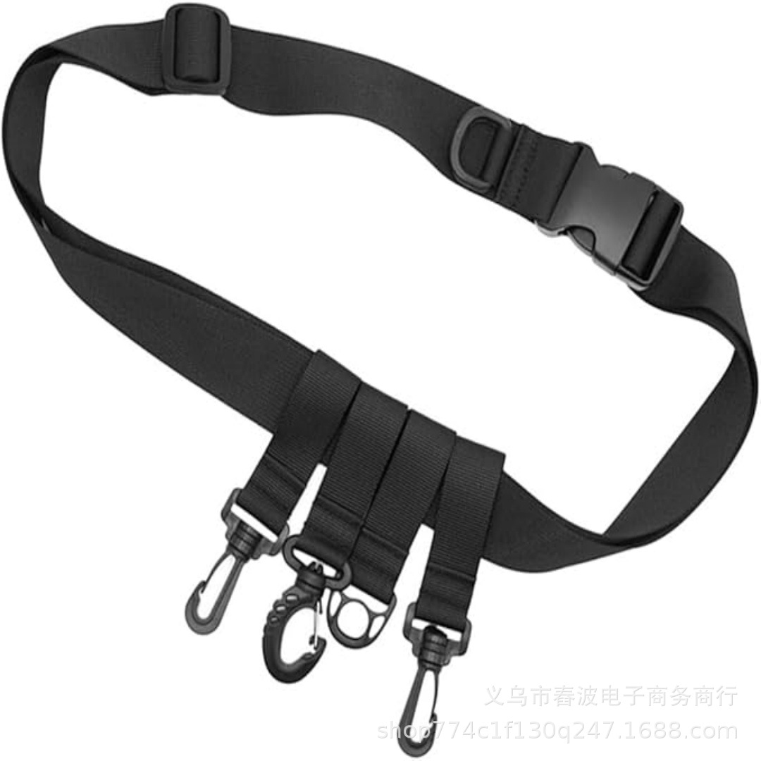 跨境飞钓工具挂带 多钩设计渔具收纳腰带 垂钓工具便携腰带