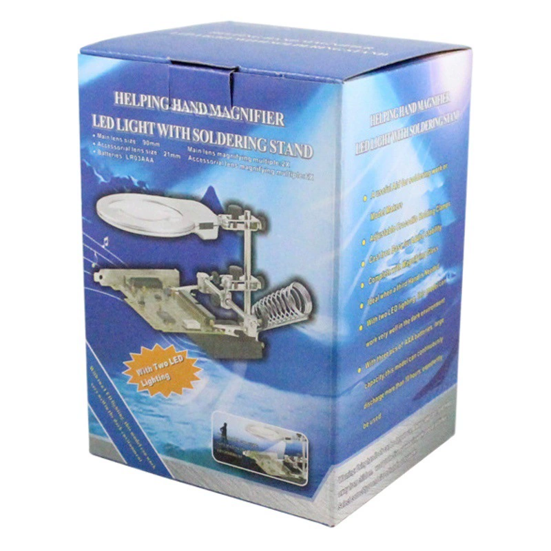 Кронштейн зажима светодиодного освещения увеличительное стекло Вспомогательный зажим Электрический паяльник плоскогубцы увеличительное стекло MG16129-A