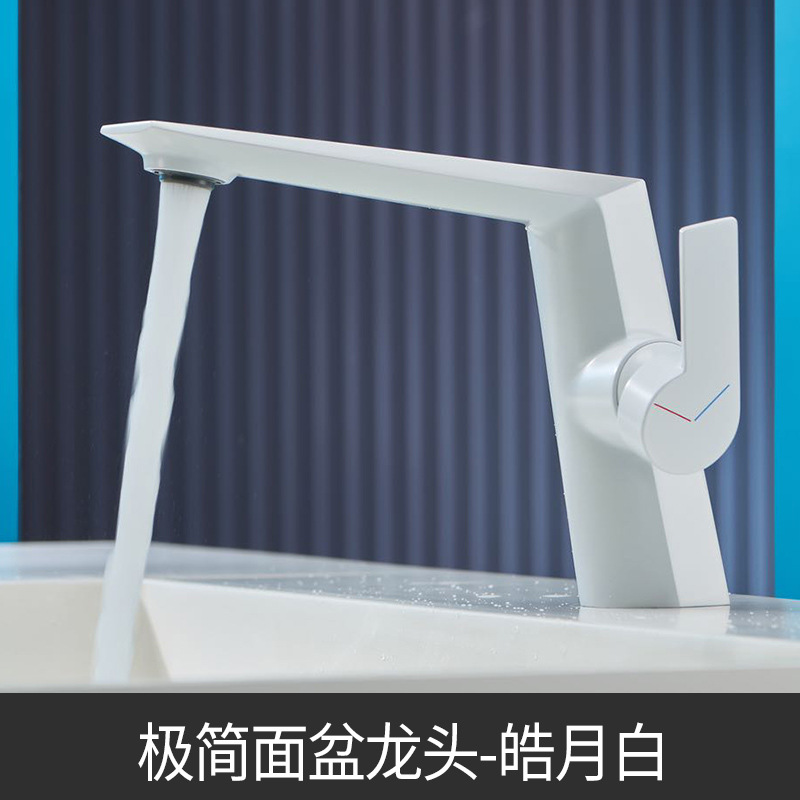 Uno por uno baño gabinete de cobre trefilado pistola gris cuenca grifo luz lujo estilo undercounter Cuenca del grifo caliente y fría