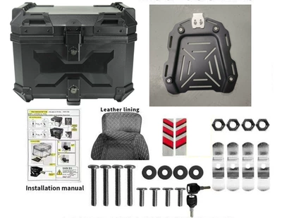Factory Direct Sales Abs Plastic Motorcycle trunk - black-x-style