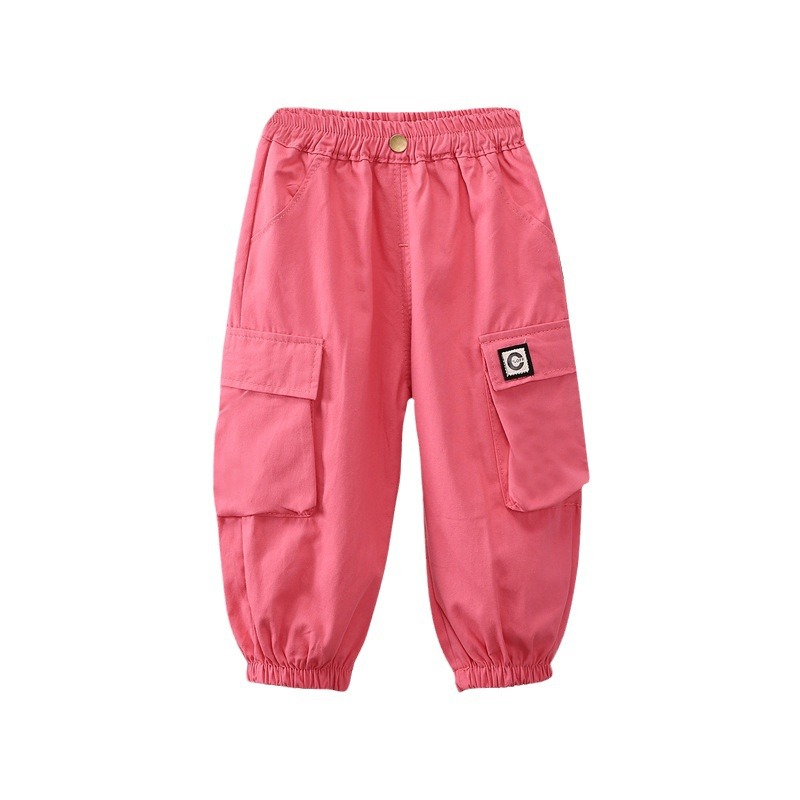 Pantalones Cargo Casuales Ajustados para Niños de Algodón para Primavera y Otoño image 6