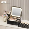 Small piano, LED fill light, mirror